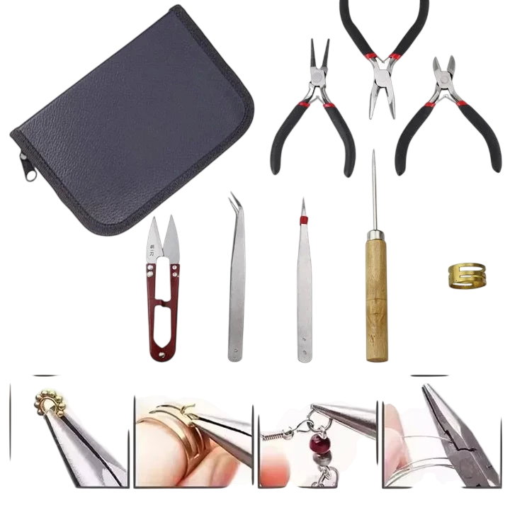 An 8 Piece Professional Level Jewelry Making Set Fully Equipped Tools To Assist In Crafting Exquisite Works Of Art