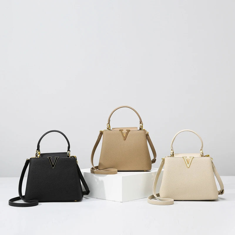 Women's handbag, new fashion versatile bucket bag, high-end bag, large-capacity commuter crossbody bag for women