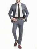 Men's Suit 2pcs Set, Stylish Jacket And Trousers, Elegant Formal Wear for Wedding, Party And Event