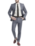 Mens Suit 2Pcs Set Stylish Jacket And Trousers Elegant Formal Wear For Wedding Party And Event