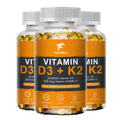 Vitamin D3 K2 Capsule - 20,000 IU Vitamin D3 Promotes Strong Bones, Calcium Absorption, Teeth, Heart, Cardiovascular Health