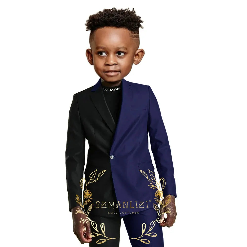 Suits for Flower Boy Kids Formal Jacket Pants Wedding Tuxedo 2 Pieces Children Suit for Birthday Party Photograph Show