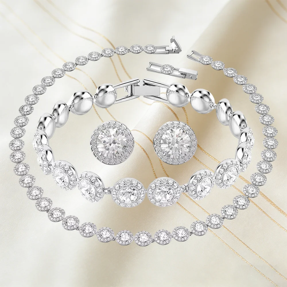 2026 Elegant Charming Jewelry, Inlaid with Sparkling Zirconia for Daily Wear & Special Occasions, Add Sparkle To Your Look