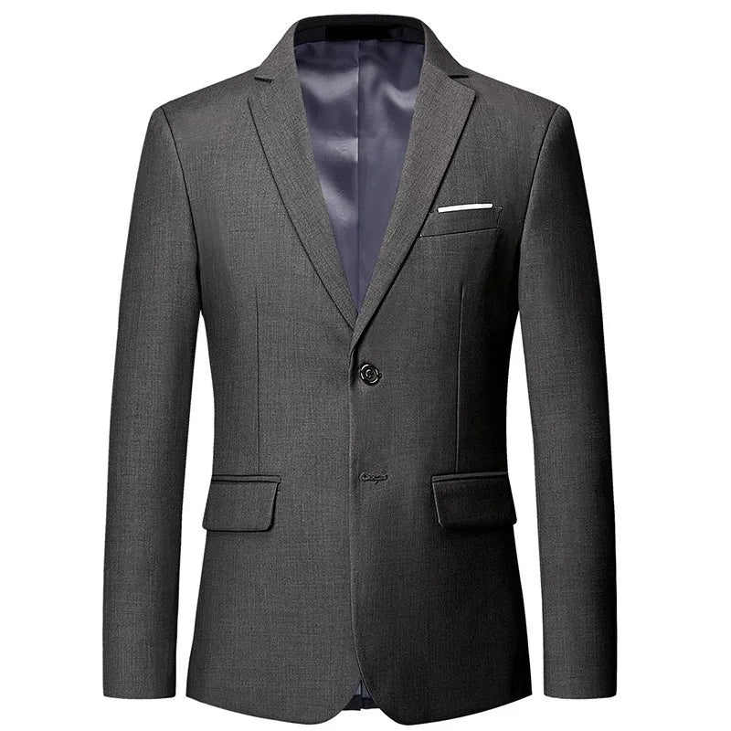 Men 3pcs/set Suits Slim Fit 2 Buttons Blazer Formal Business Jackets Korean Style Suit Vest Groom Wedding Prom Dinner Waistcoats