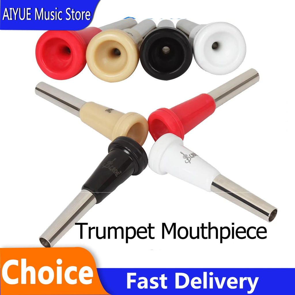 Trumpet Mouthpiece 7C Metal ABS Portable Trumpet Mouthpiece Replacement Parts Professional Brass Musical Instrument Parts