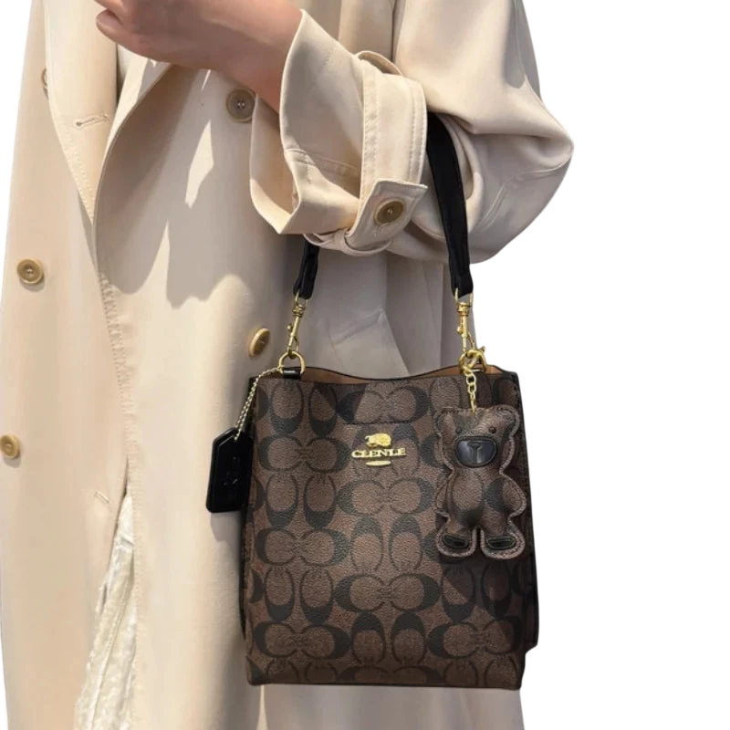 Fashionable Style Elegant And Luxurious Handbag In The Shape Of A Bucket Versatile And Suitable For All Occasions Single Shou