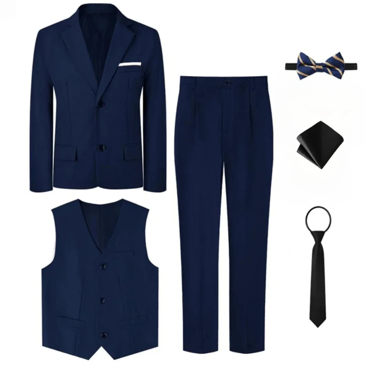 Suits for Boys Kids Wedding Easter Church Tuxedo Teenager School Performance Piano Outfit Set Children Birthday Formal Clothes