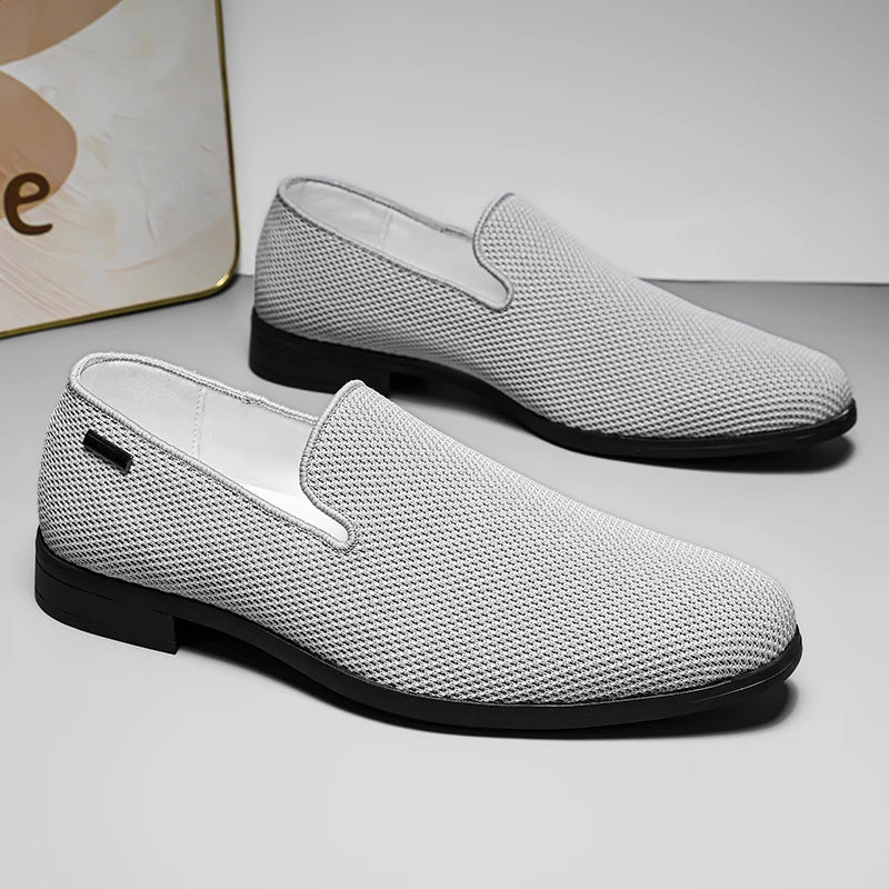 Stylish Men Wedding Shoe 2026 New Male Handmade Loafers Classic Men Dress Shoes Casual Luxury Brand Slip on Designer Moccasins