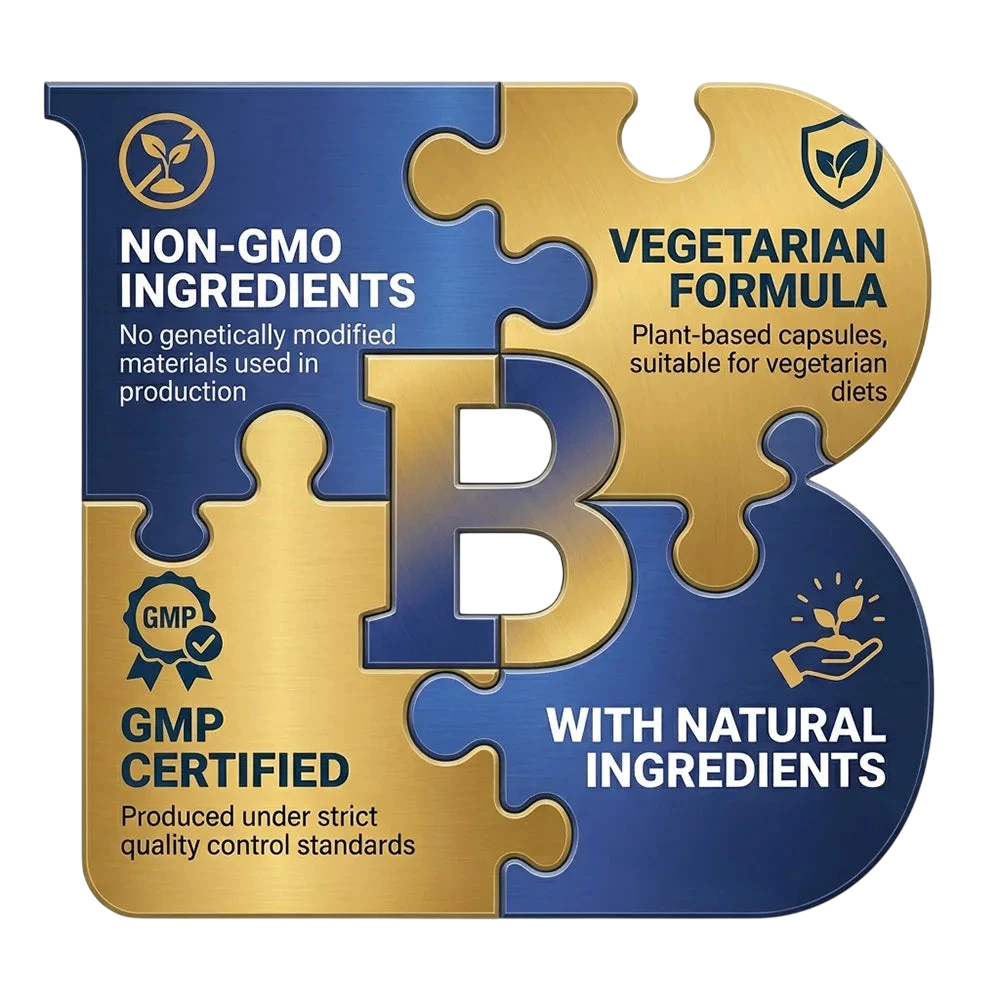Vitamin B Complex Capsules Relieve Stress Energy Metabolism Nervous System Immune Wellness Support Vegetable Capsules