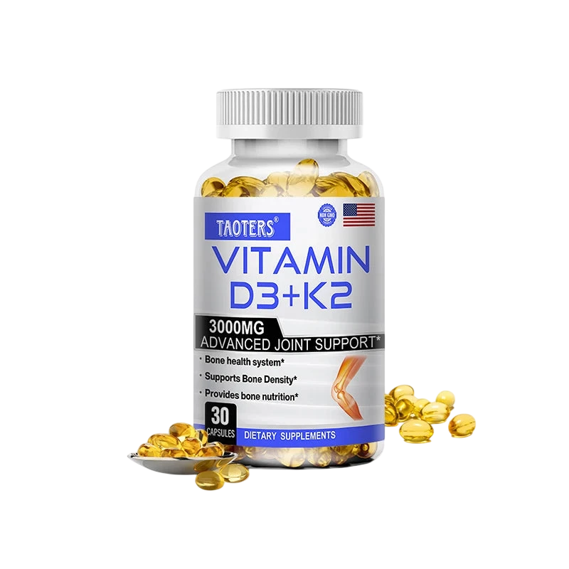 Vitamin D3 K2 Capsules Helps Regulate Calcium Metabolism And Supports Teeth Bones Heart Health Joint Health And Immunity