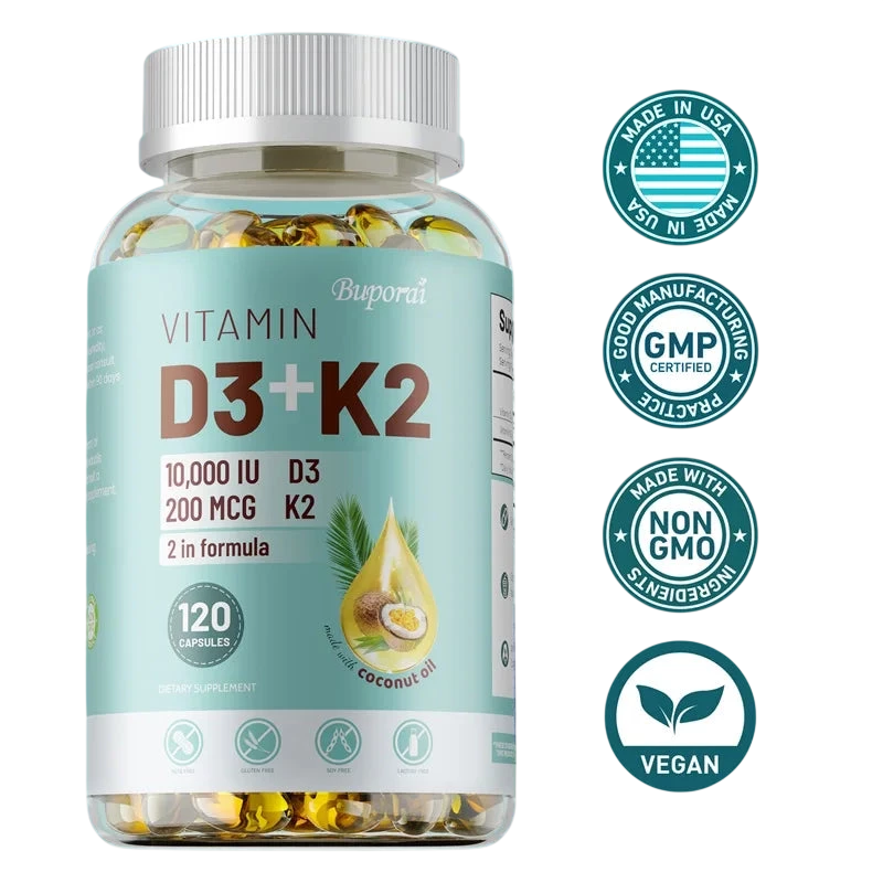 Vitamin D3 K2 Nerve Muscle Heart Bone And Dental Health Immune System Health