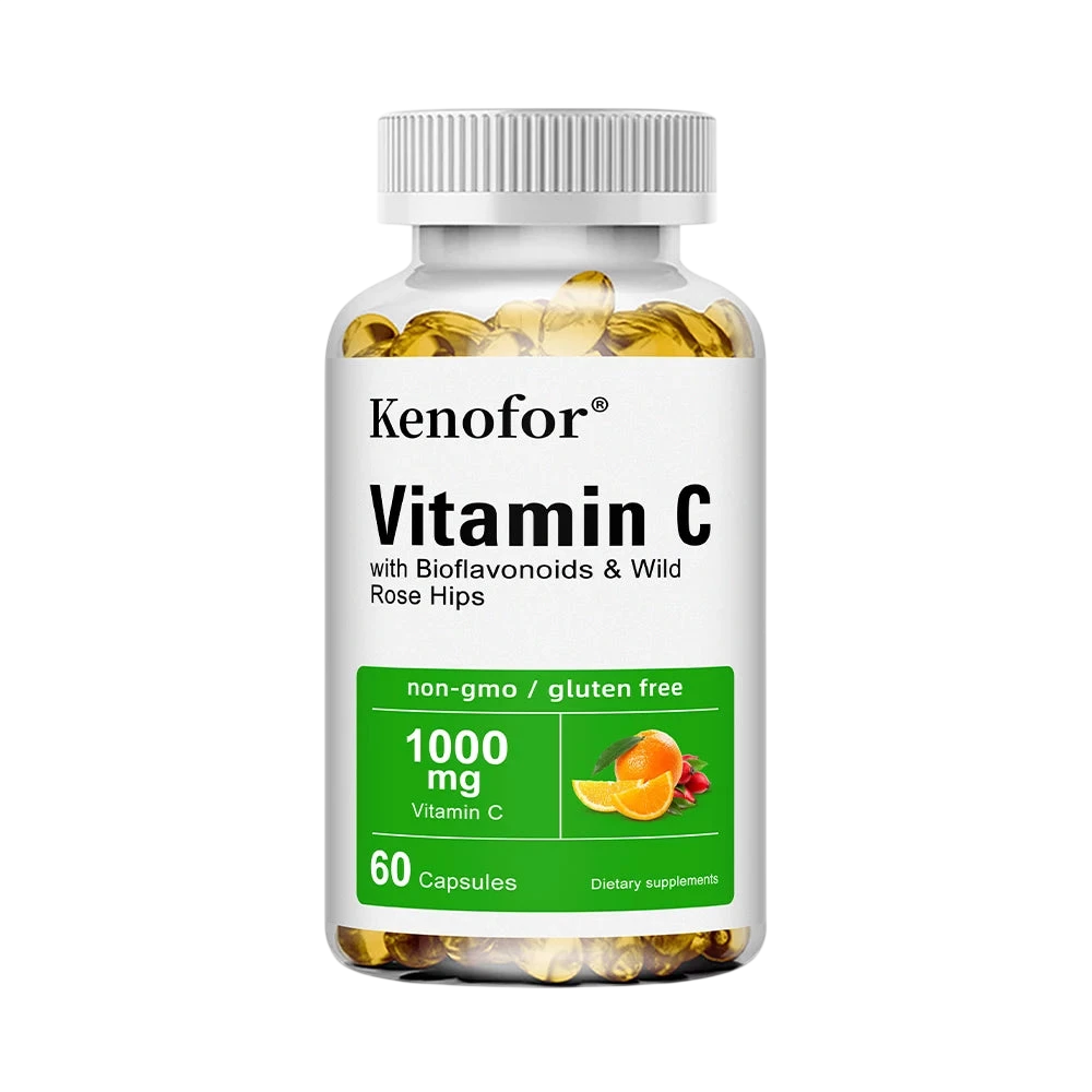 Vitamin C 1000 Mg With Citrus Rosehip Immune Support Collagen Production Skin Health Antioxidant 120 Capsules