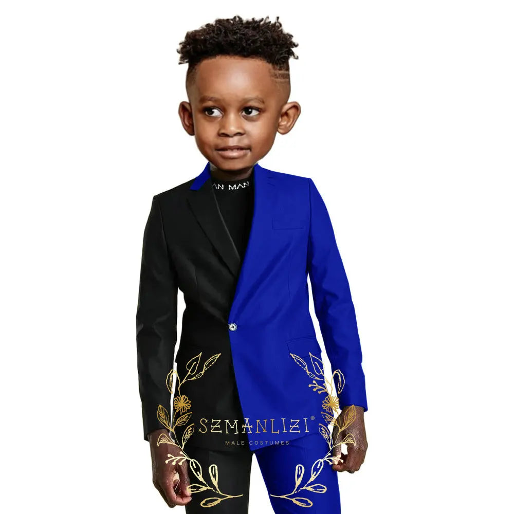 Suits for Flower Boy Kids Formal Jacket Pants Wedding Tuxedo 2 Pieces Children Suit for Birthday Party Photograph Show