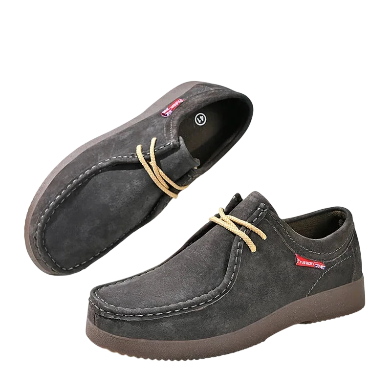 Men Casual Shoes Suede Leather Work Shoes Male Lace Up Flats Sneakers Platform British Business Party Dress Shoes 38 45
