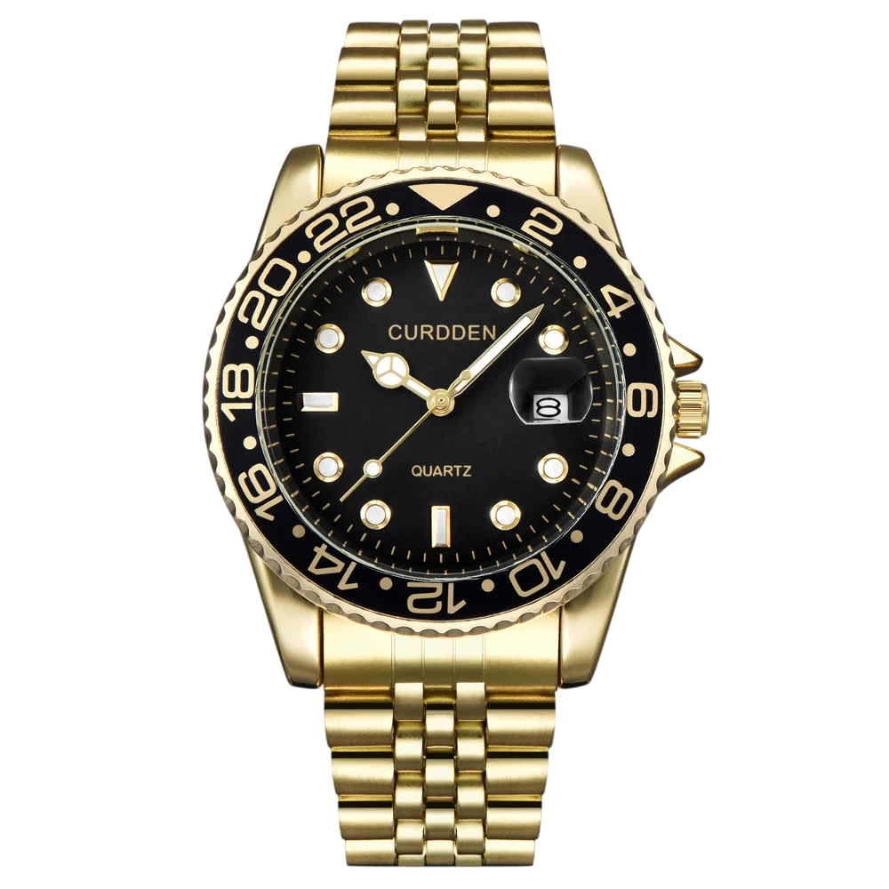 Men Famous Brand Watches Students Boys Fashion Stainless Steel Band Casual Calendar Quartz Watch Green Relogios Masculinos 2024