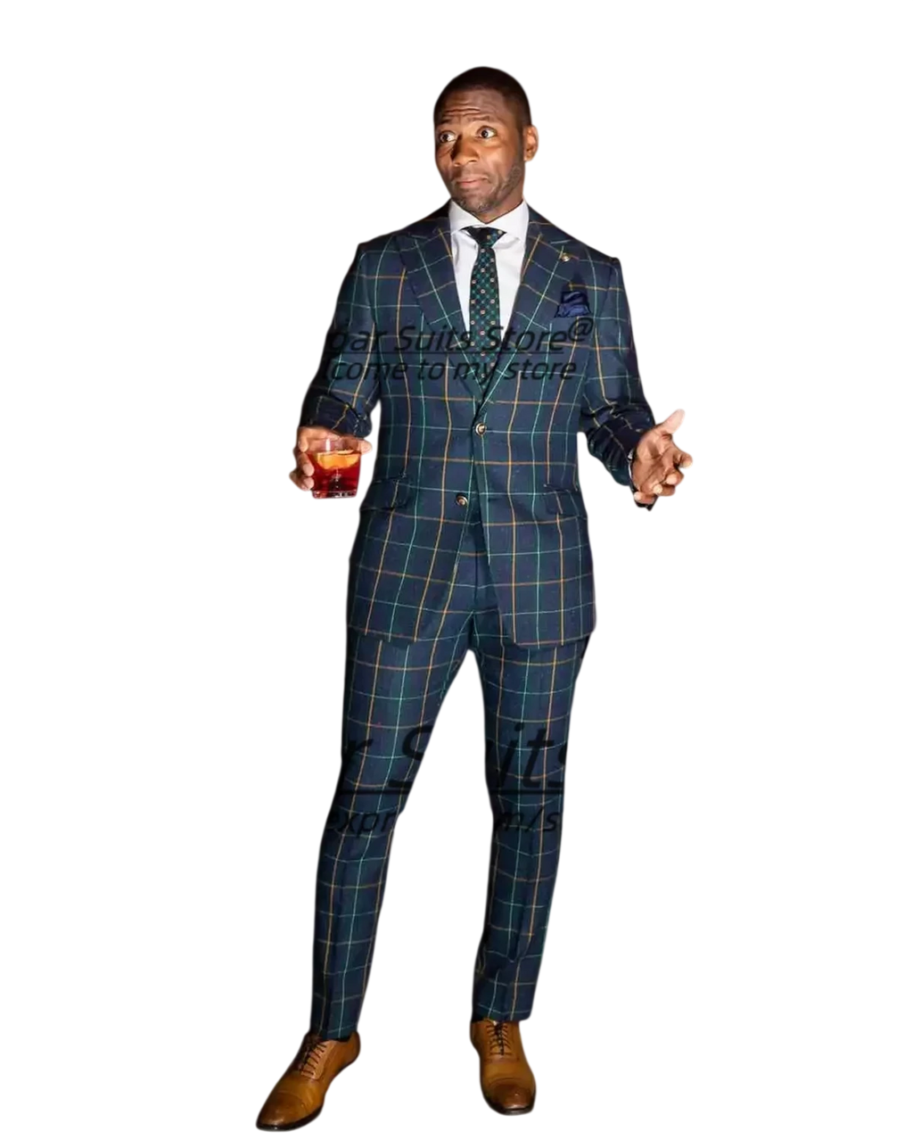 Customized British Style Colorful Lines Plaid Men Suits 2 Pieces Sets Slim Fit Groom Prom Tuxedos Business Male Formal Blazers