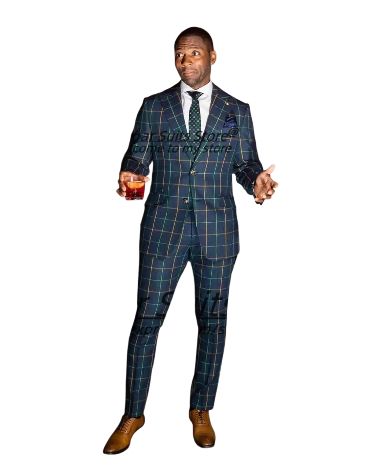 Customized British Style Colorful Lines Plaid Men Suits 2 Pieces Sets Slim Fit Groom Prom Tuxedos Business Male Formal Blazers