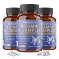 Vitamin B Complex Capsules, Relieve Stress, Energy Metabolism, Nervous System & Immune Wellness Support, Vegetable Capsules