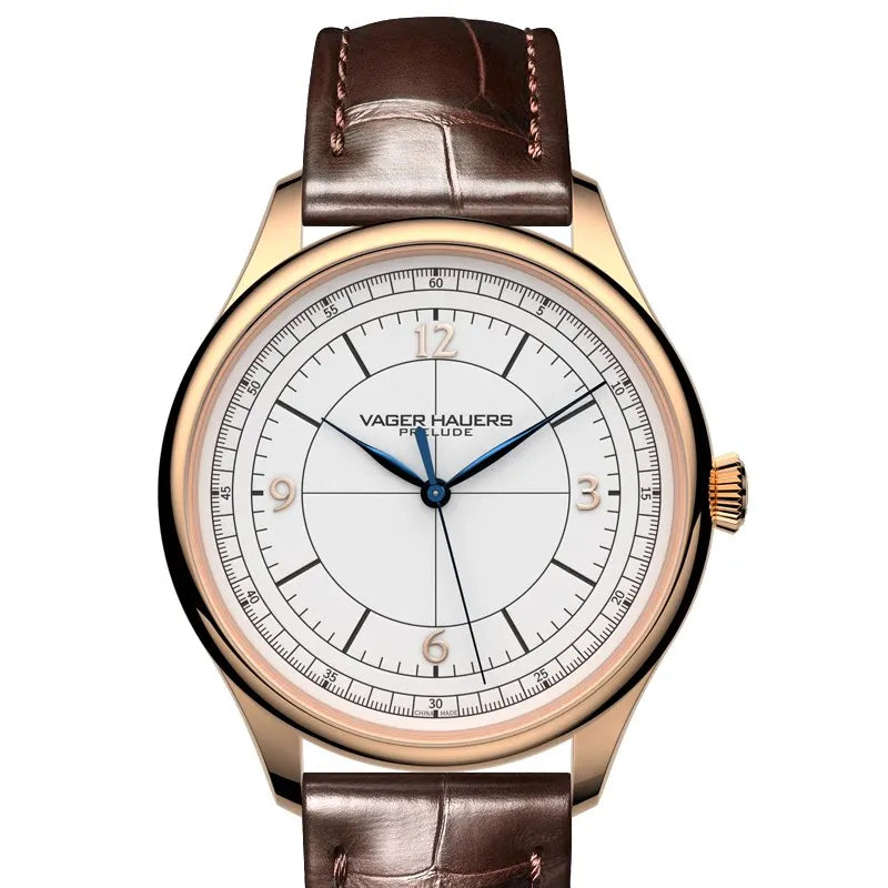 Men's Mechanical Watch Fully Automatic Waterproof Retro Ultra-thin Small Dial Meridian Uncalendared Men's Watch