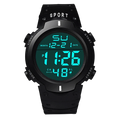 Men Electronic Watch Sports Watches For Men Waterproof Luminous Multifunction Outdoor Fitness Large Screen Electronic Wristwatch