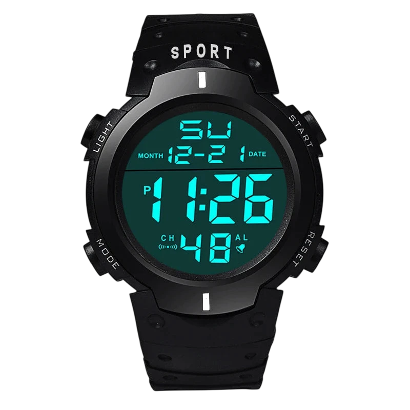Men Electronic Watch Sports Watches For Men Waterproof Luminous Multifunction Outdoor Fitness Large Screen Electronic Wristwatch