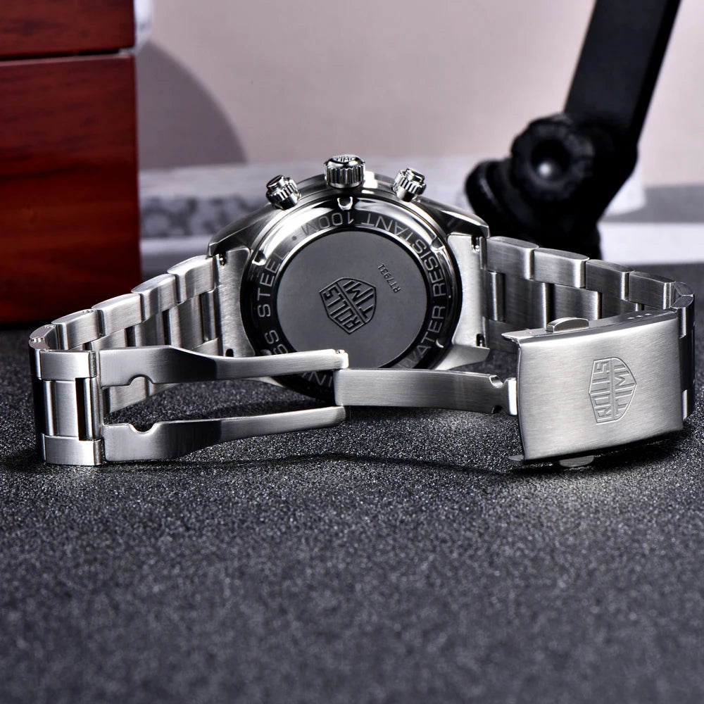 Men's Watch 2026 New RollsTimi Luxury Luminous Quartz Watches For Man Gift Waterproof Stainless Steel Chronograph Man Clocks