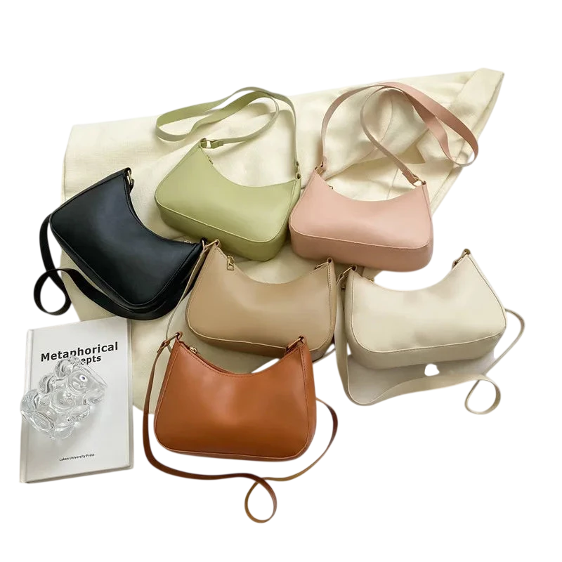 Fashionable And Trendy Solid Color Handbag Simple And New Small Square Bag Stylish And High Quality Single Shoulder Armpit Bag