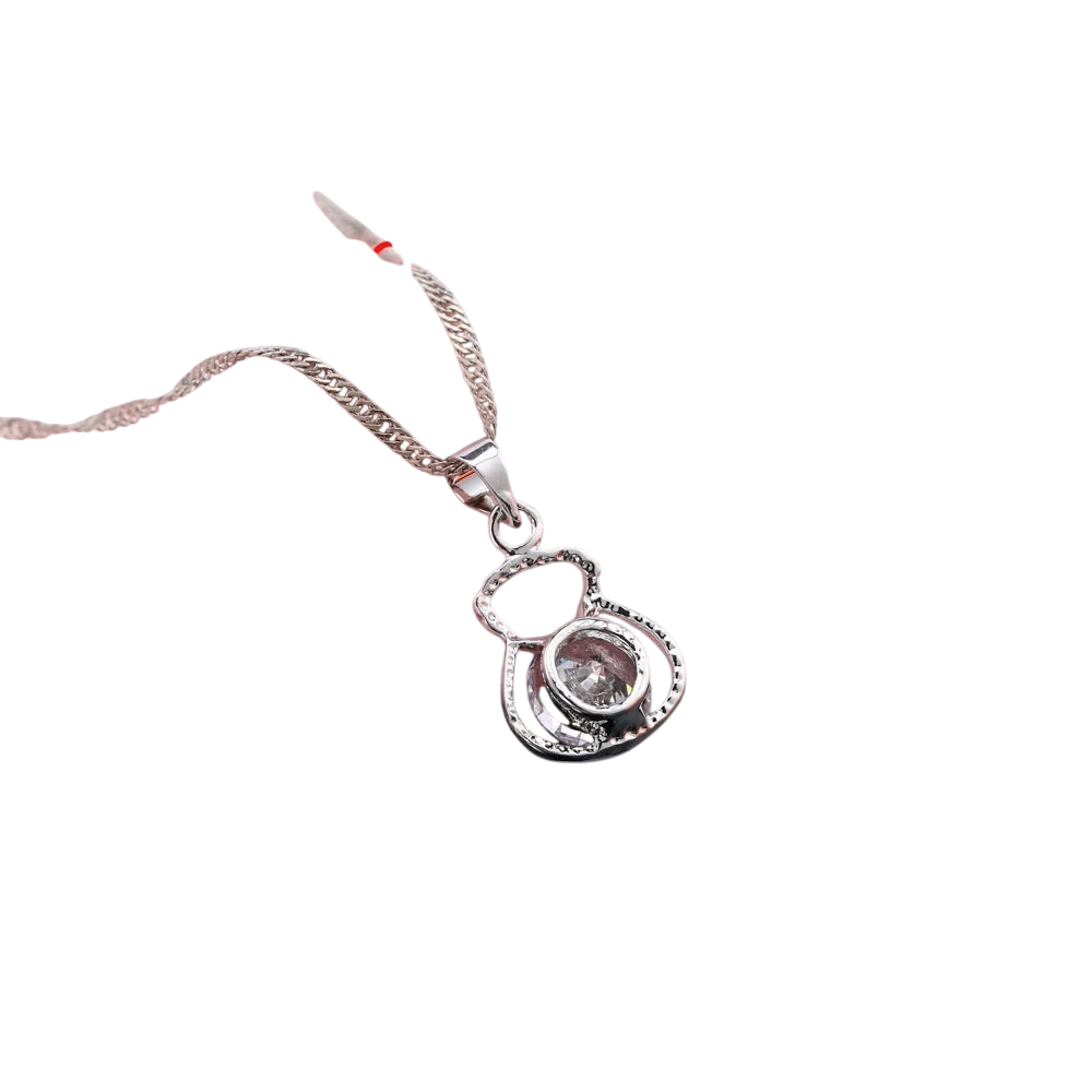New 925 Silver Color Jewelry Sets Include Rhinestone Necklace Earrings Purse Wedding Anniversary Accessories Gift