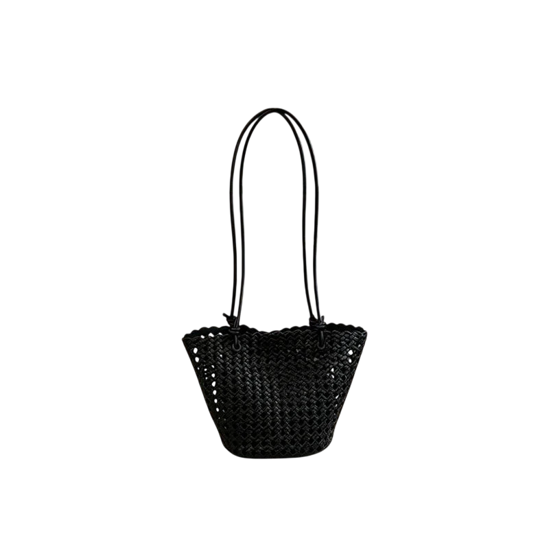 Womens Handbag Shoulder Bag 2026New Fashionable And Trendy Versatile Niche Hollow Woven Bag Vegetable Basket Bag Hand Held Un