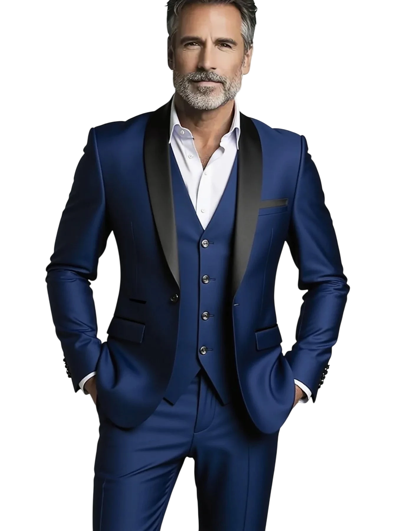 Suit Suit Vest Pants Mens Business Solid Color Fashion Slimming Work Solid Color Plus Size Formal Dress Wedding Best Men Suit