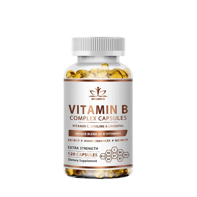 Efficient Vitamin B Complex Containing Vitamin C B1 B2 B3 B5 B6 B12 Biotin Natural Energy Complex