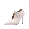 European American Fashion Black Women High Heeled Shoes Bridal Wedding Dress Banquet Fashion Party Sexy Single Shoes Size 35 45