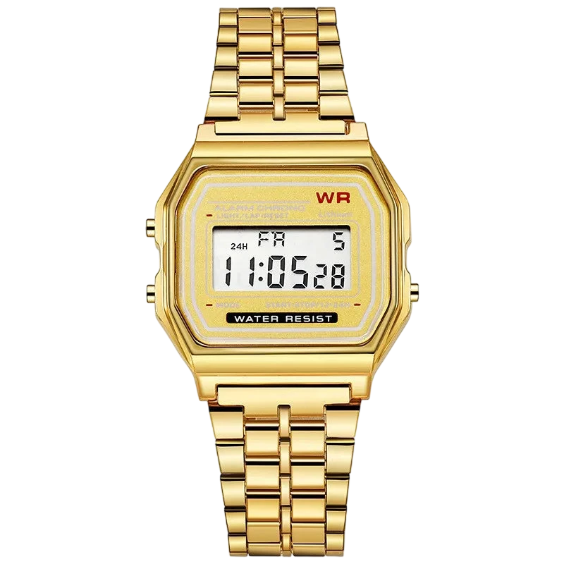 Luxury Rose Gold Women Watches Electronic Digital Display Retro Style Clock Mens Relogio Masculin Reloj Hombre Homme