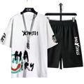 Suits For Men 2026 Summer Mens Clothing Fashion Tracksuits Casual T Shirt Shorts Basketball Set Sportswear Trend Man Sets