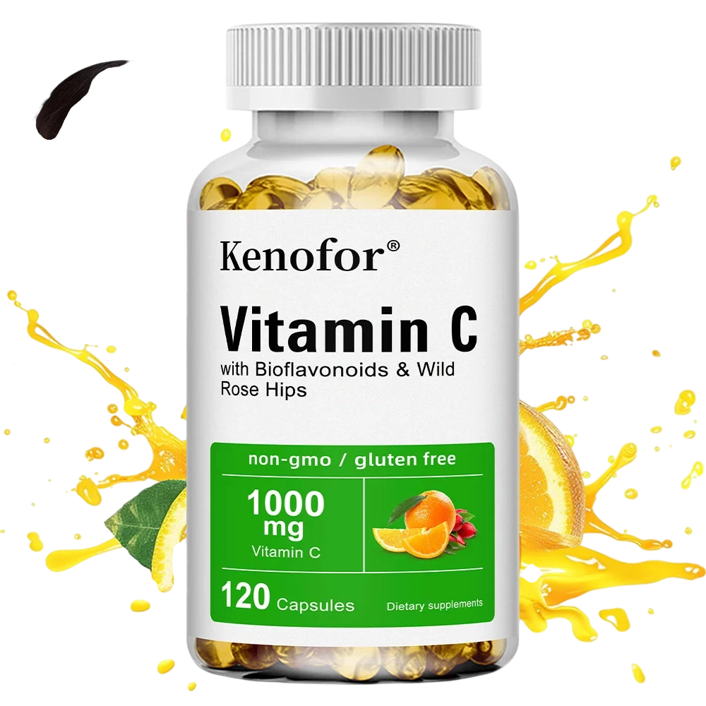 Vitamin C 1000 Mg With Citrus Rosehip Immune Support Collagen Production Skin Health Antioxidant 120 Capsules