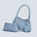 Women's hand-woven handbag2026New trendy fashion niche underarm bag, simple shoulder bag, bucket bag, mother-daughter bag