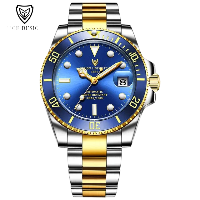 Lige New Fashion Mens Mechanical Wristwatches Business Watch Men Waterproof Sport Automatic Watch For Men Relogios Masculino