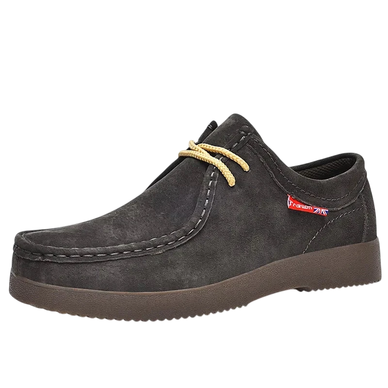 Men Casual Shoes Suede Leather Work Shoes Male Lace Up Flats Sneakers Platform British Business Party Dress Shoes 38 45