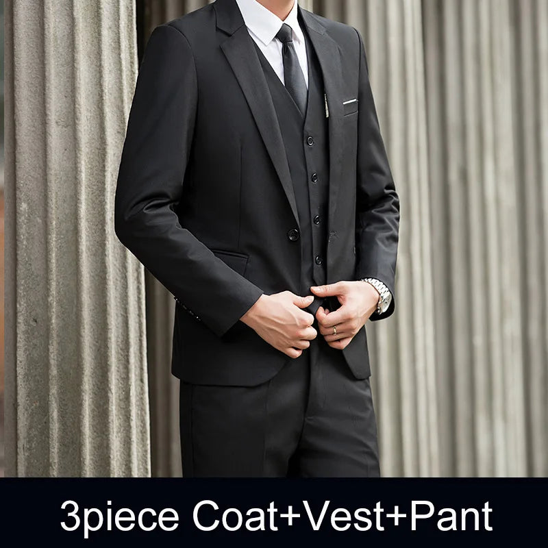 Suits Men's Fashionable Banquet Tailored Solid-color Dance Singer Trend Host Casual Wedding Banquet Dress Male Star Performance