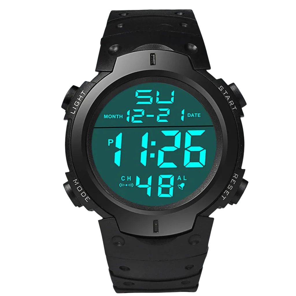 Men Electronic Watch Sports Watches For Men Waterproof Luminous Multifunction Outdoor Fitness Large Screen Electronic Wristwatch