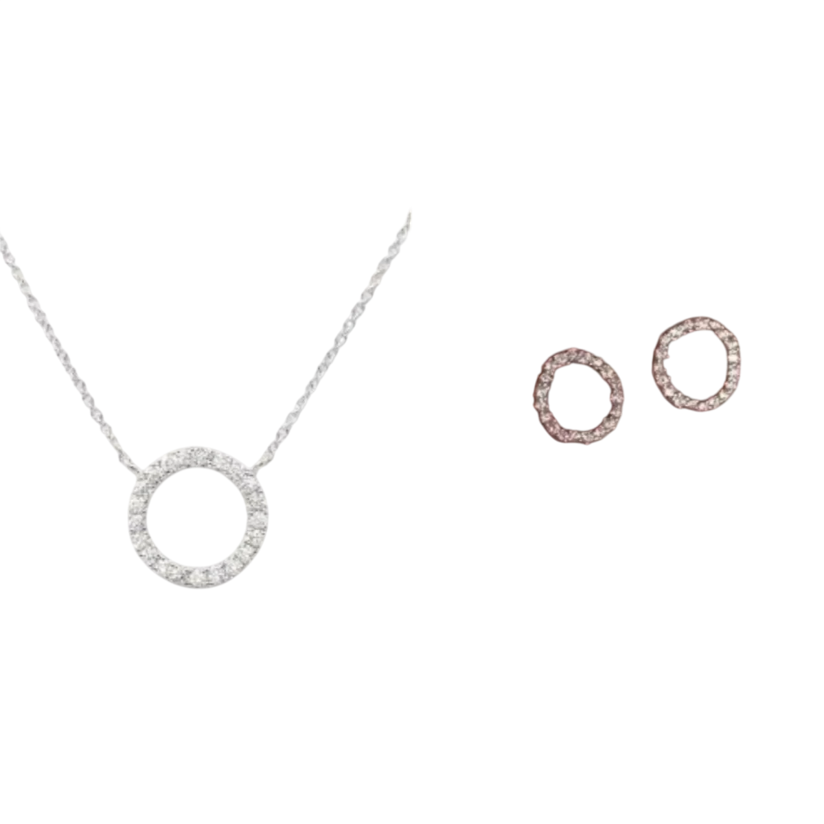 Fashion Trend Elegant Jewelry Simple Crystal Circle Pendant Necklace Golden Color Unquie Women Necklace Party Gift Wholesale