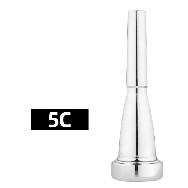 Gold Plated 7C Small Trumpet For Student Band School Beginner Trumpet Mouthpiece Musical Instrument Accessory Bullet Shaped Universal Labor Saving Mouthpiece