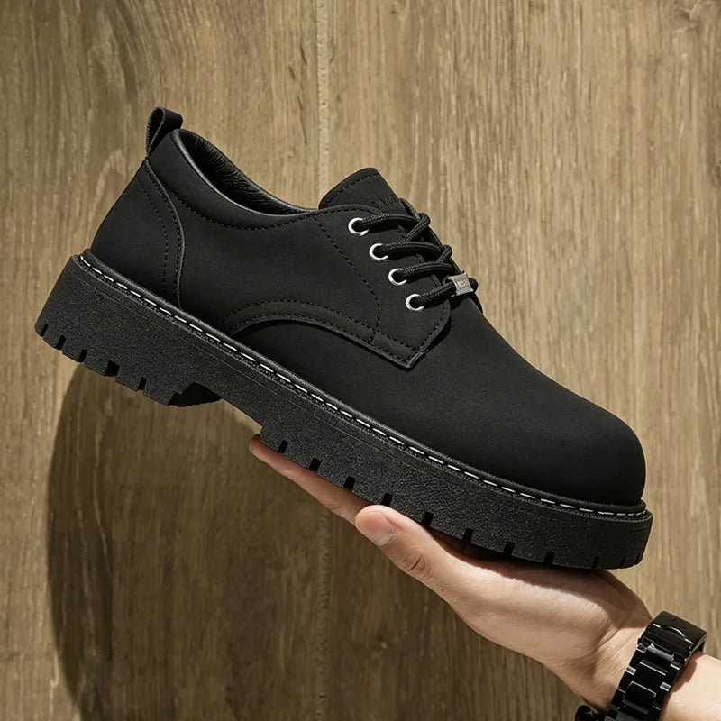 Spring Autumn Men's Business Dress Shoes Black Casual Simple Comfortable Anti Slip Wear Resistant Round Head Men's Shoes