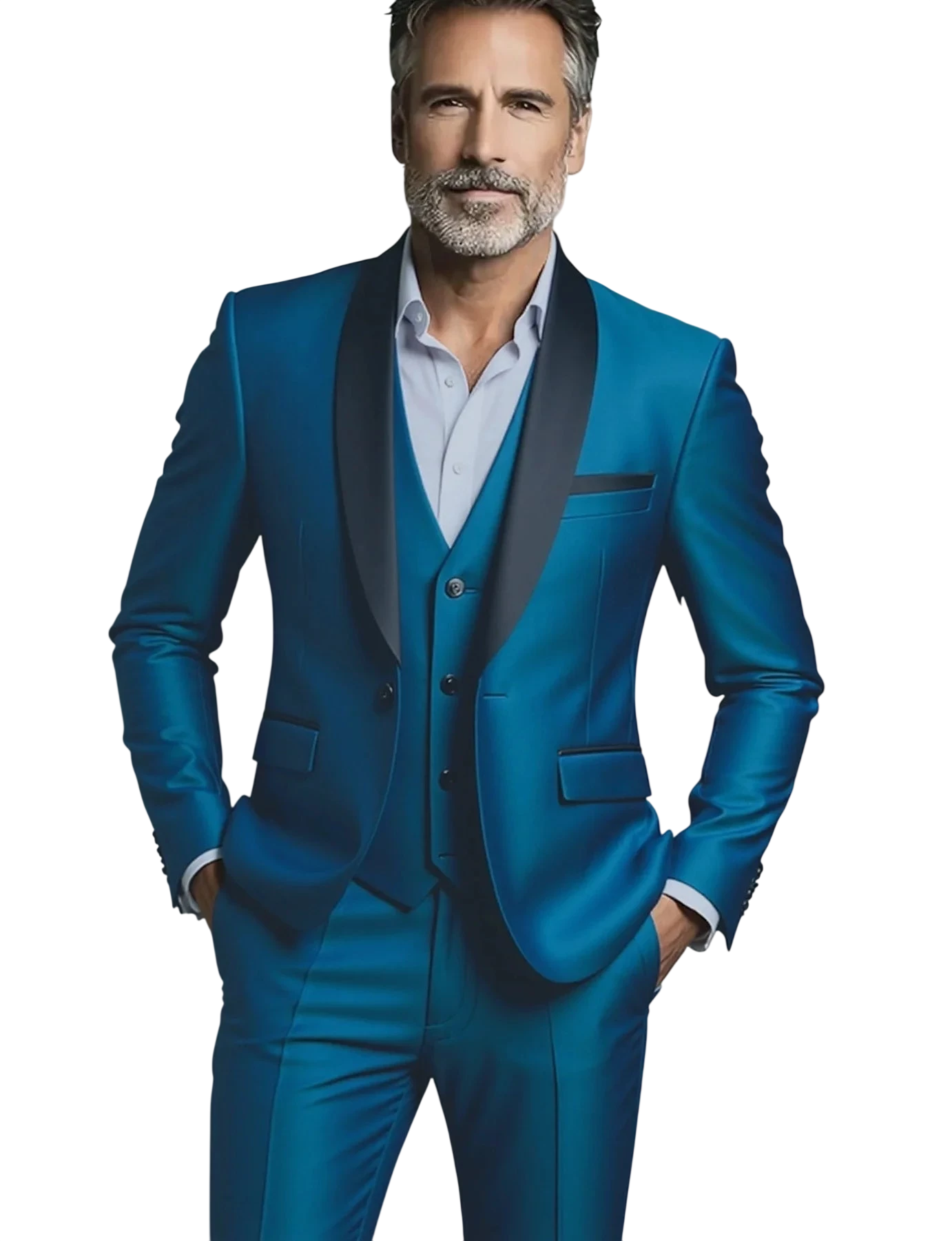 Suit Suit Vest Pants Mens Business Solid Color Fashion Slimming Work Solid Color Plus Size Formal Dress Wedding Best Men Suit