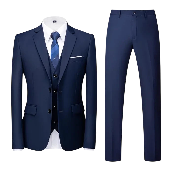 Purple Mens Suit Suit Suit And Vest Plus Pants Fashionable And Casual Two Button Three Piece Suit 16Colors Asian Size M 6Xl