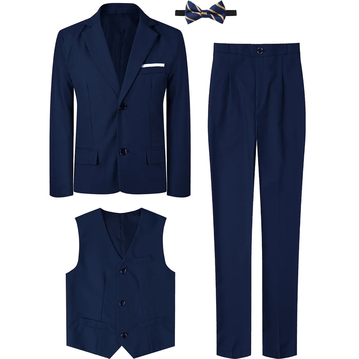 Suits for Boys Kids Wedding Easter Church Tuxedo Teenager School Performance Piano Outfit Set Children Birthday Formal Clothes