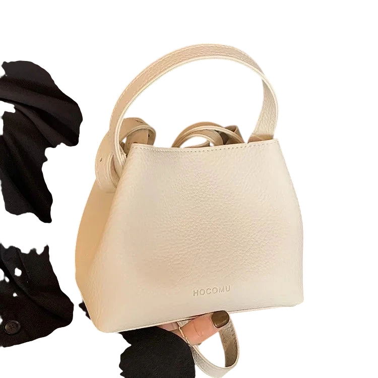 Handheld Bucket Bag Womens Fashionable Small Handbag Outdoor Commuting Crossbody Bag