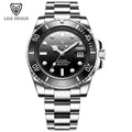 LIGE New Fashion Men's Mechanical Wristwatches Business Watch Men Waterproof Sport Automatic Watch For Men Relogios Masculino