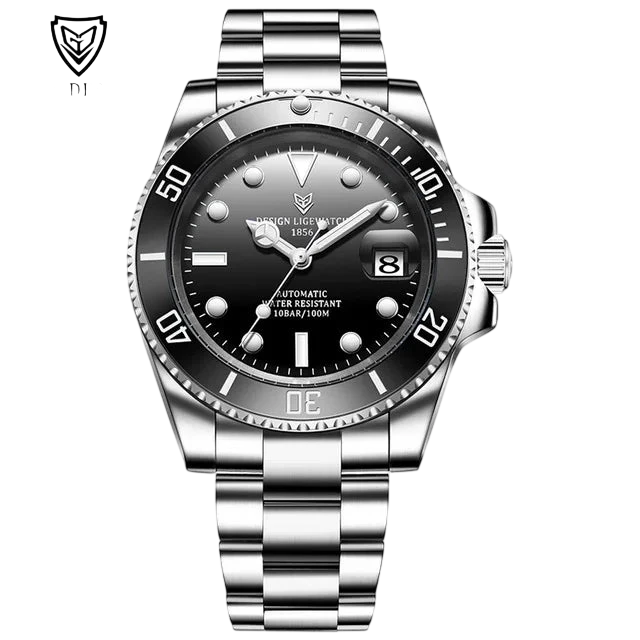 Lige New Fashion Mens Mechanical Wristwatches Business Watch Men Waterproof Sport Automatic Watch For Men Relogios Masculino
