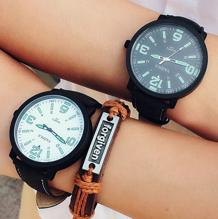 Men's Watch Sports Luminous Watches For Men Wrist Watches Leather Clock erkek kol saati relogio masculino reloj hombre 2020